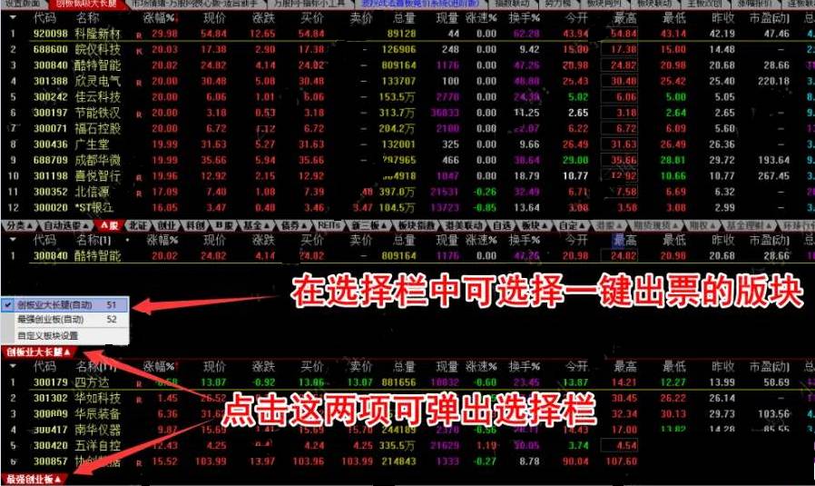 金牌低吸【创业板最强】副图/选股指标,竞价低吸大长腿,准确判断当天大涨妖股!