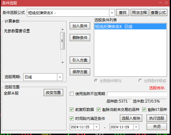 精心设计的【短线反弹突击】副图/选股指标,专为超短期T+1交易打造,捕捉隔日强劲上扬契机