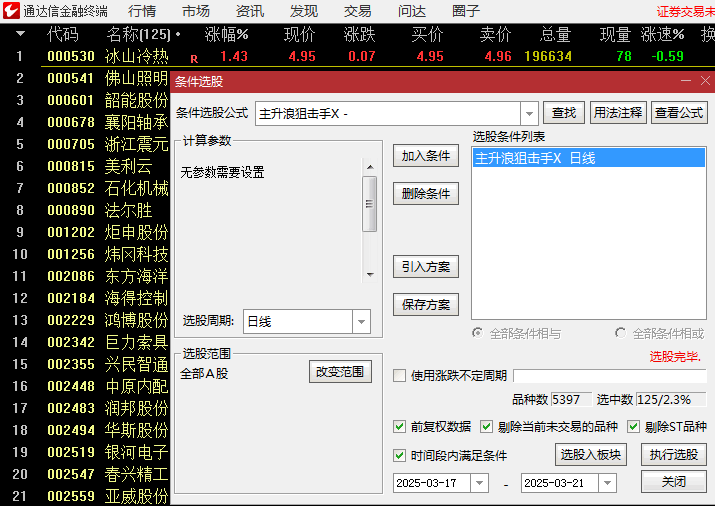 【主升浪狙击手】副图与选股指标,四维共振狙击,量化捕捉主升浪黄金起爆点!