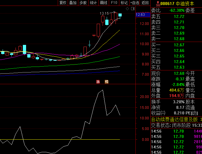 【CYS回马枪】副图指标,白色柱状出现表示符合基础强势特征,箭头图标提示最佳入场时机