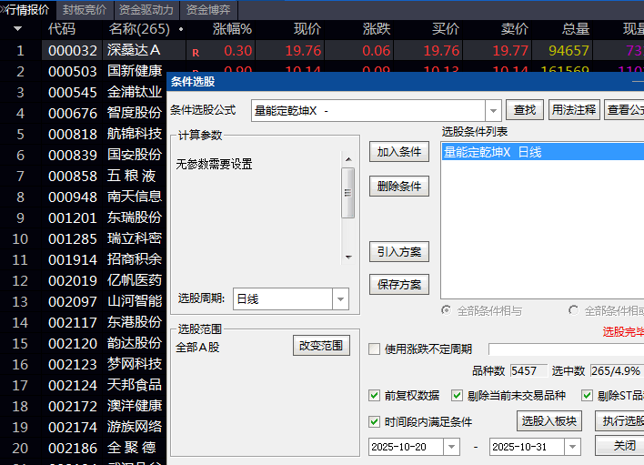 通达信【量能定乾坤】副图与选股指标公式,同时满足初级买入信号与量能共振,确保价格突破与量能修复同步发生