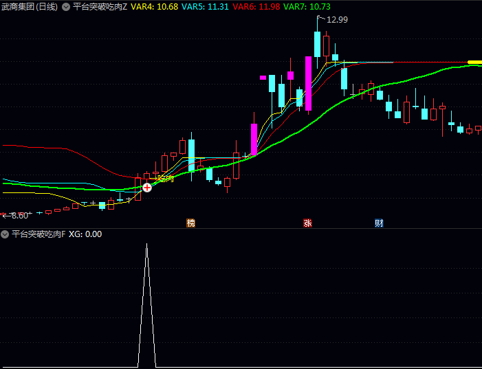 分享一个很不错的〖平台突破吃肉〗主图指标,抓住波段行情的主升段,无未来函数!